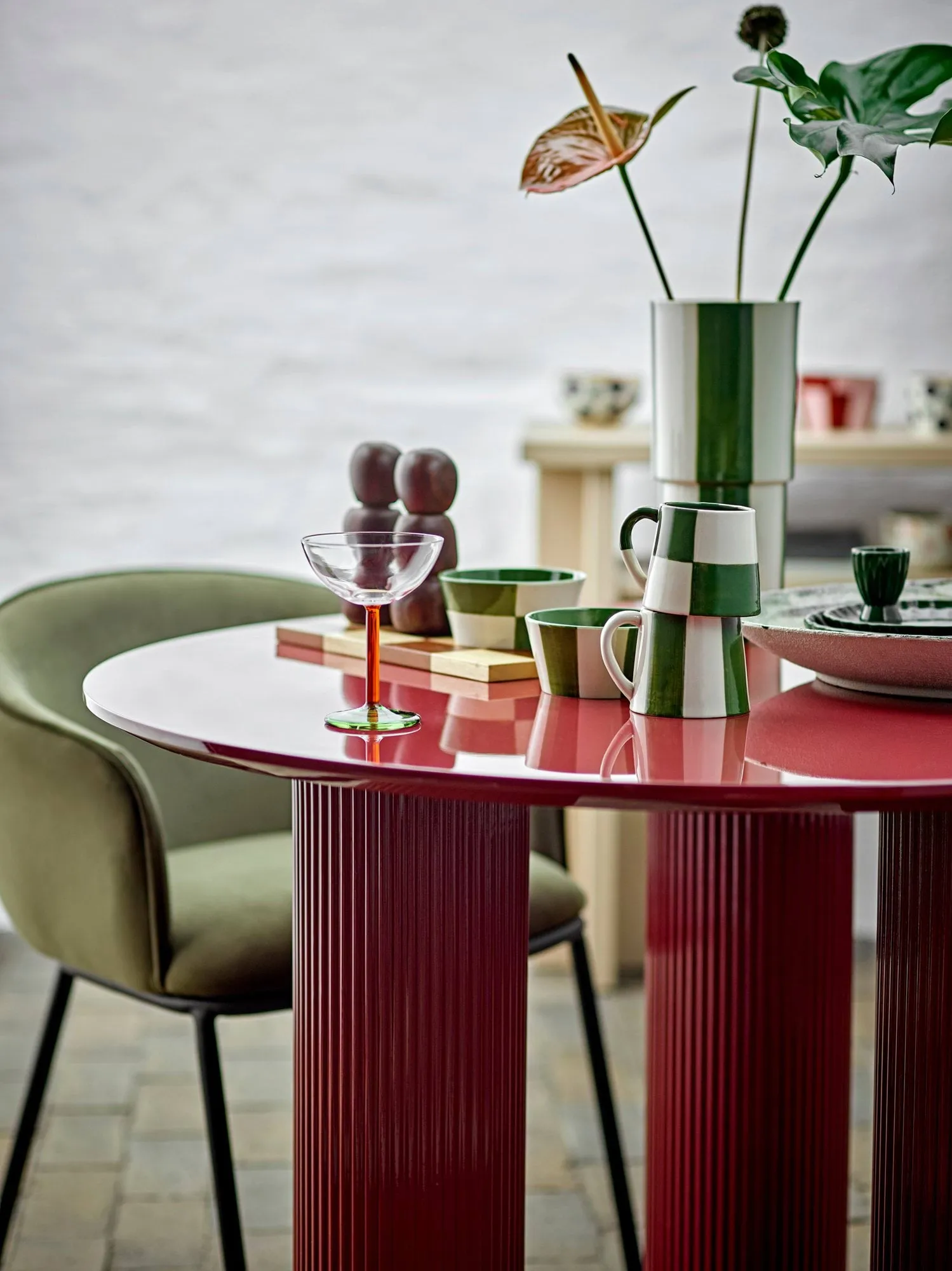 Floki Becher, Grün, 4-teilig Bloomingville