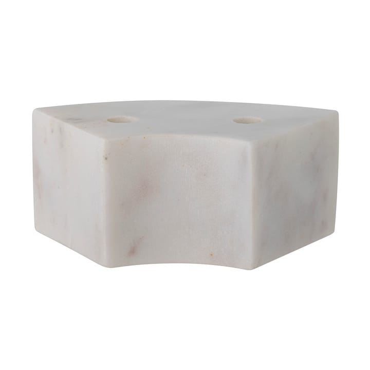 Florida Kerzenständer 14,5x6x7,5 cm - White marble - Bloomingville