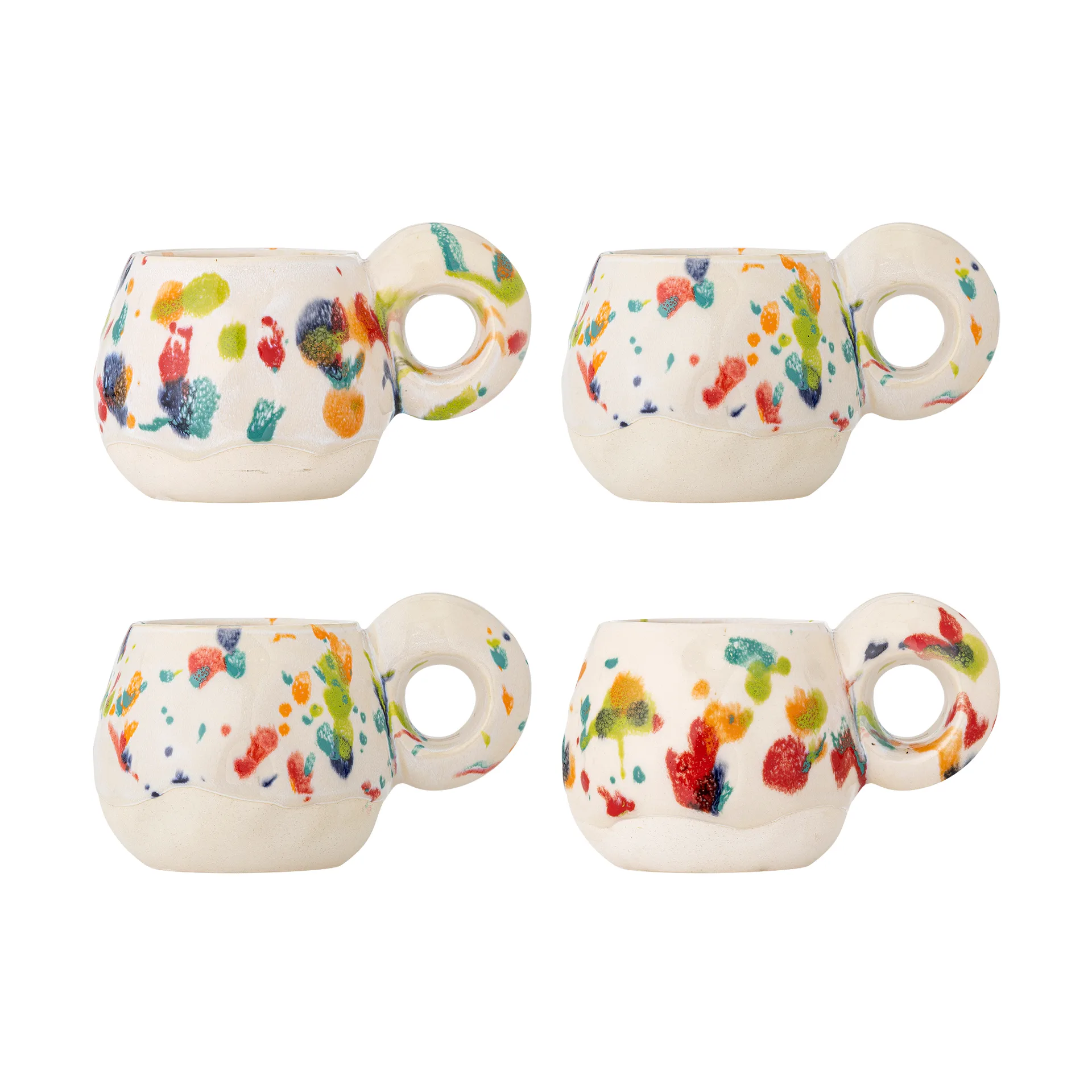 Freckles Tasse 4-teilig, Rot Bloomingville