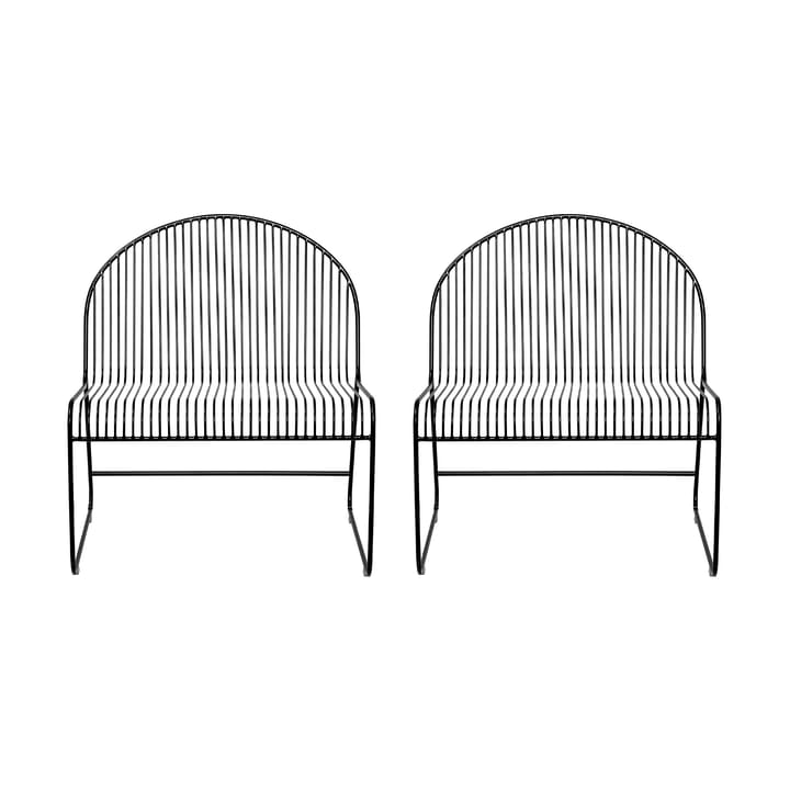 Friend Loungestuhl 2er Pack Schwarz Bloomingville