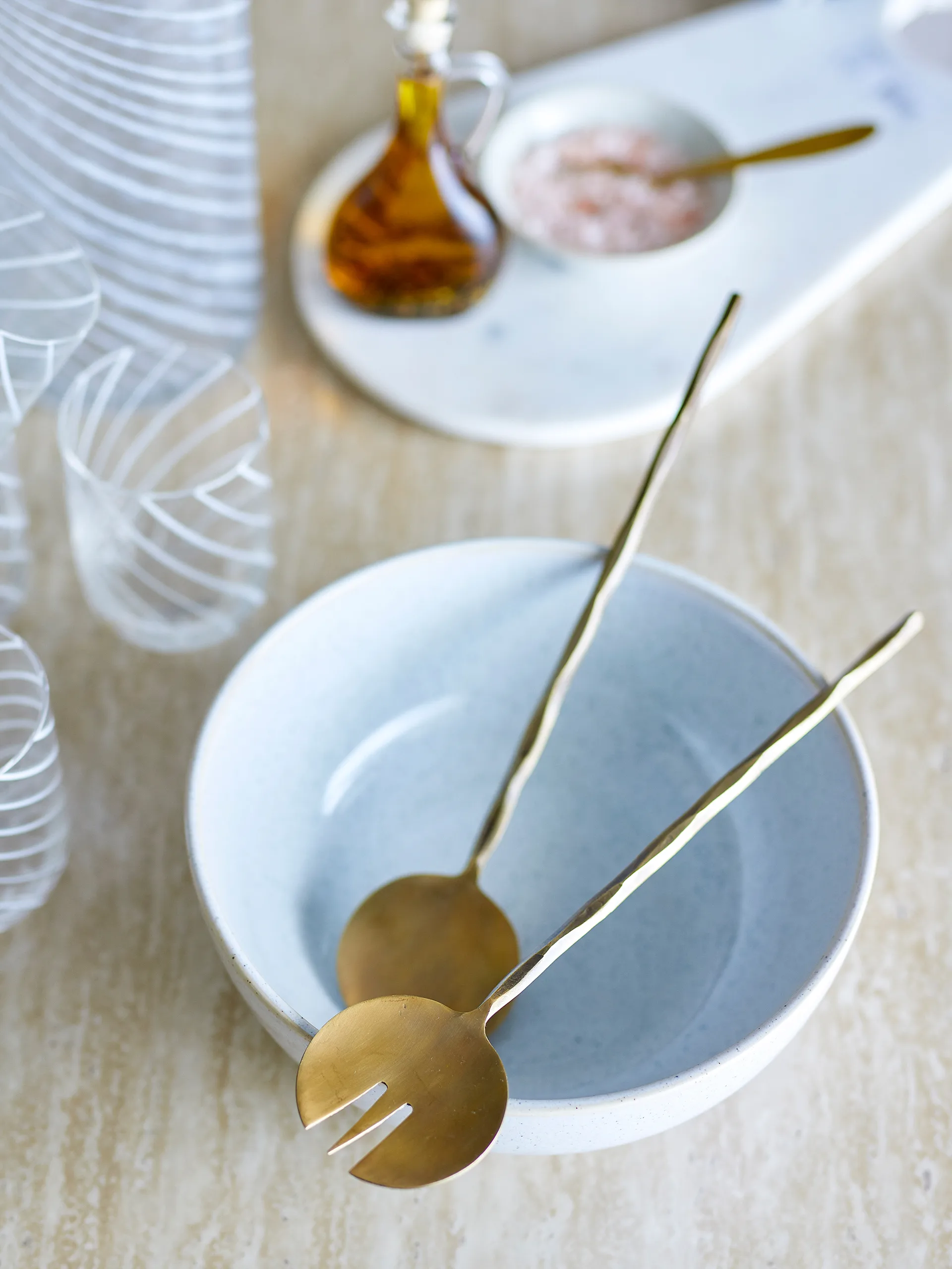 Gaith Salatbesteck 2-teilig, Messing Bloomingville