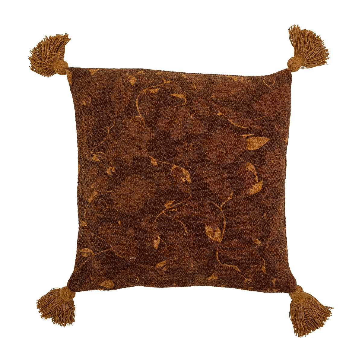 Bloomingville Ganja Kissen 45 x 45cm Braun | Skandinavisches Design | Zier- & Dekokissen | Braun