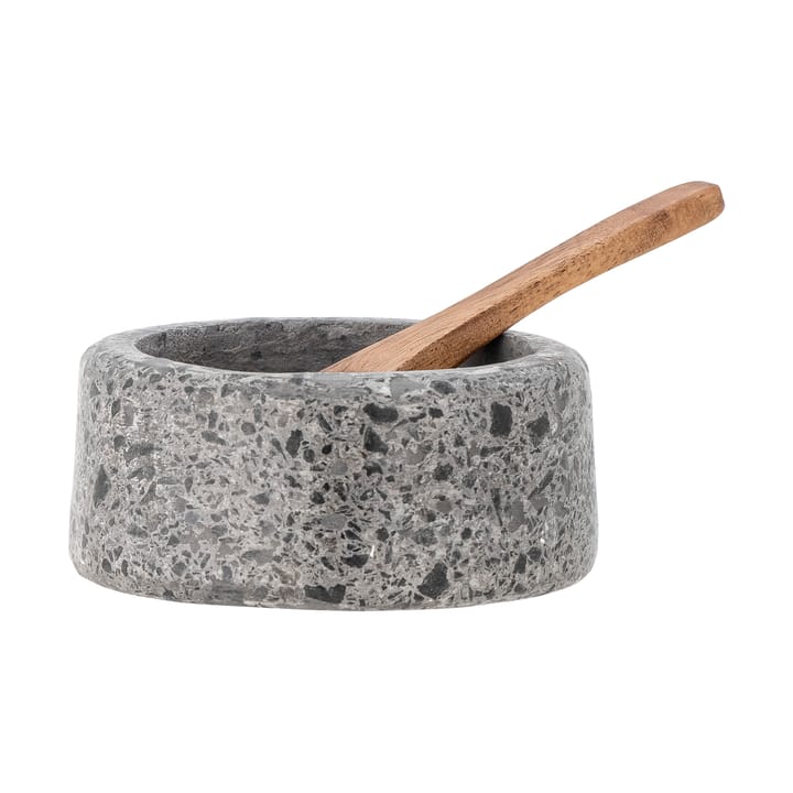 Ghizelle Salzschale mit Löffel Ø7cm, Stein-Akazie Bloomingville
