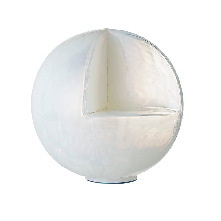 Glob Glasskulptur 15cm - Weiß - Bloomingville