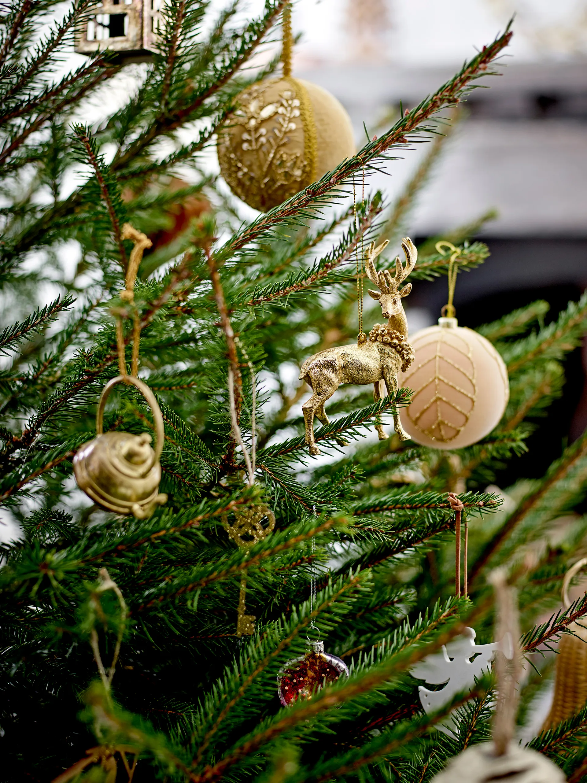 Gracia Weihnachtsbaumanhänger Messing 2 Teile, Servis Bloomingville