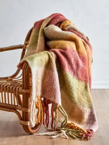 Hamisha Plaid - Multi, kariert, 152x127 cm - Bloomingville