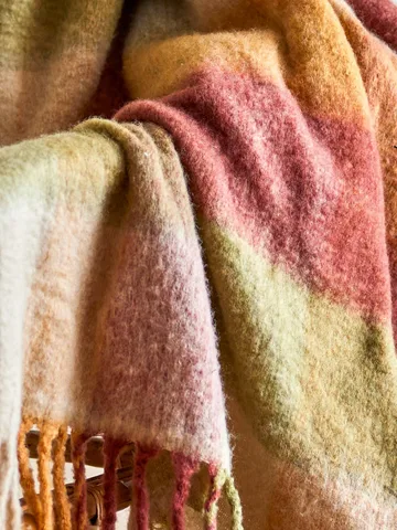 Hamisha Plaid - Multi, kariert, 152x127 cm - Bloomingville