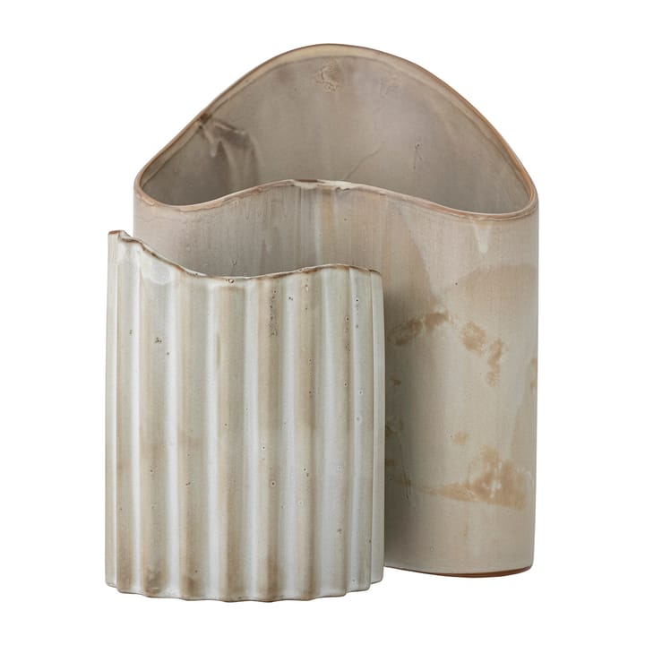 Henaj Vase 2 Teile - Braun-beige - Bloomingville