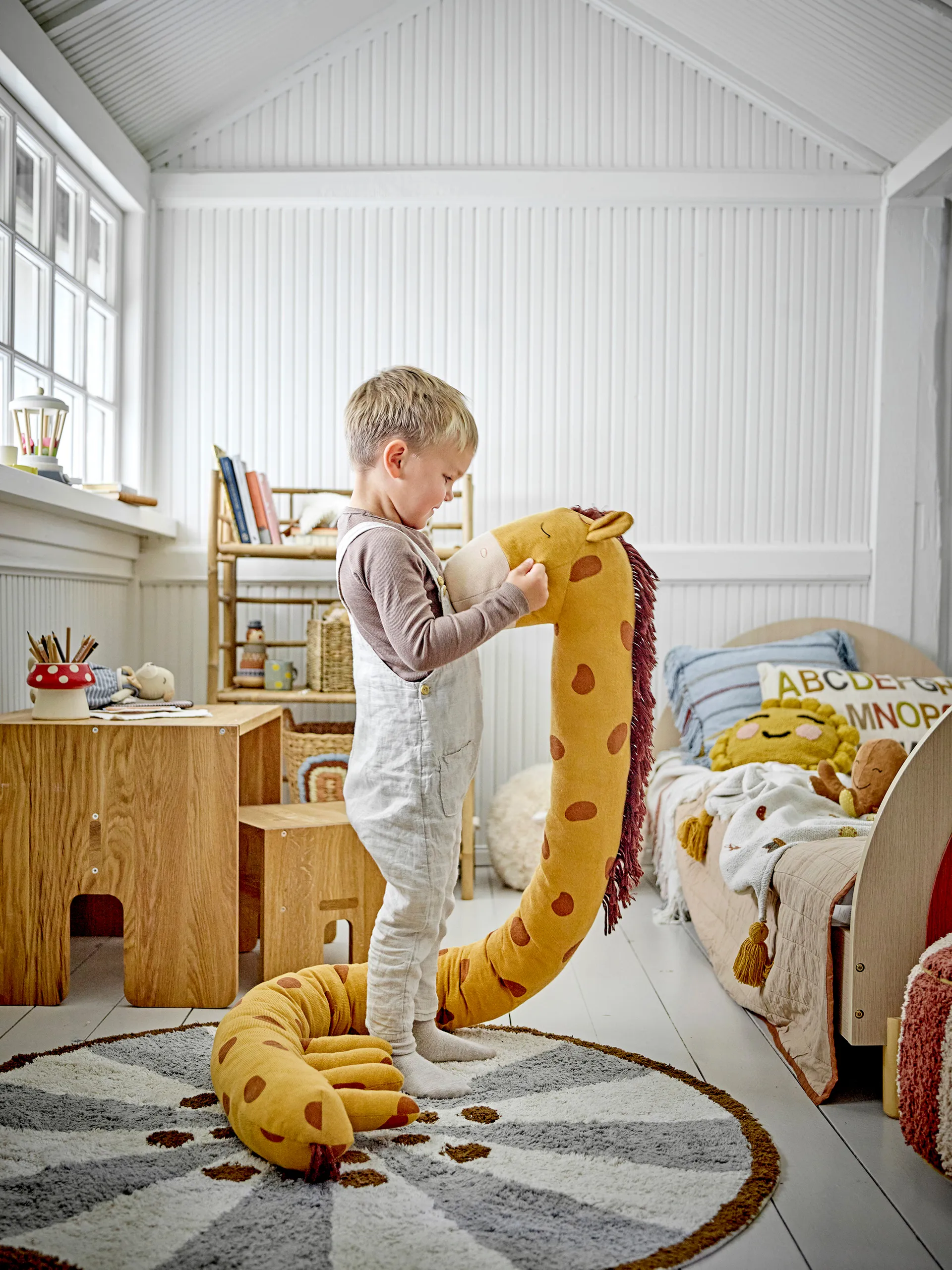 Ibber Kuscheltier 184 cm, Orange giraffe Bloomingville