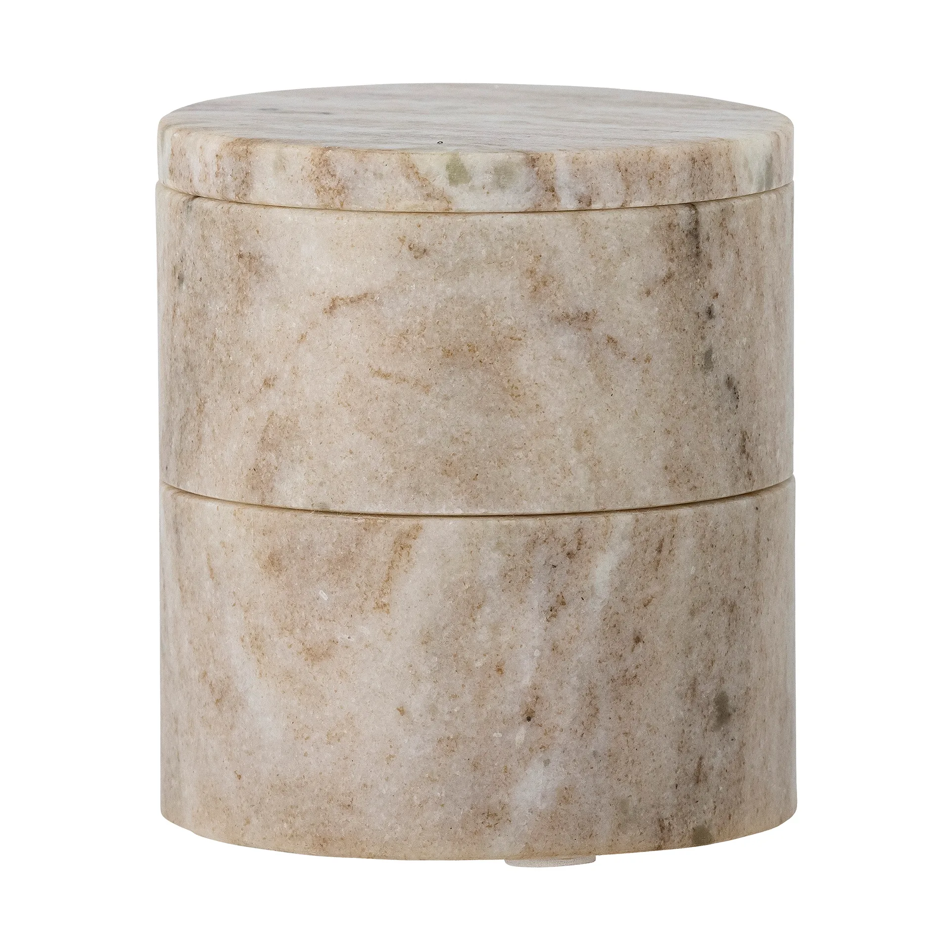 Ilena Dose mit Deckel 3 Teile, Marmor Bloomingville