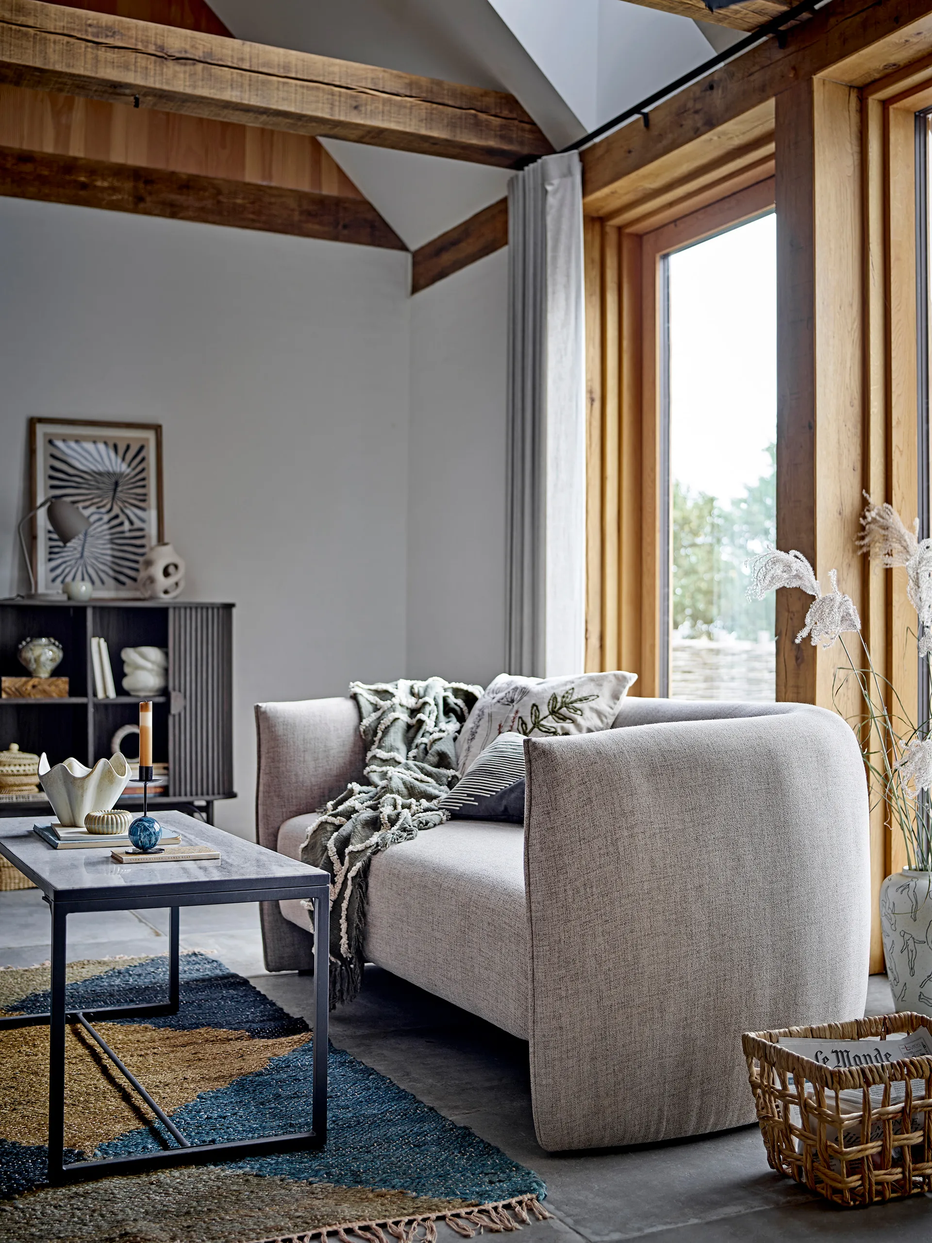 Jayda Kerzenständer Ø7x15 cm, Blue-iron Bloomingville