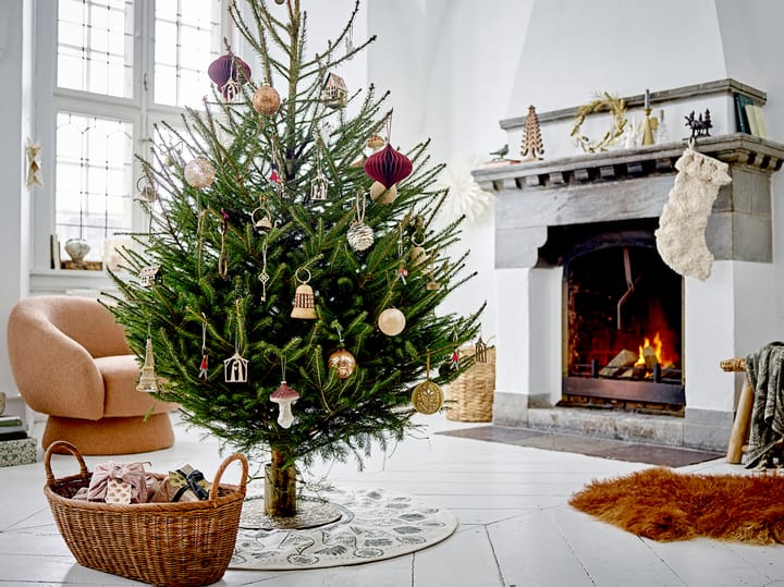 Jonan Weihnachtsbaumanhänger Holz 9 Teile, Krippe Bloomingville
