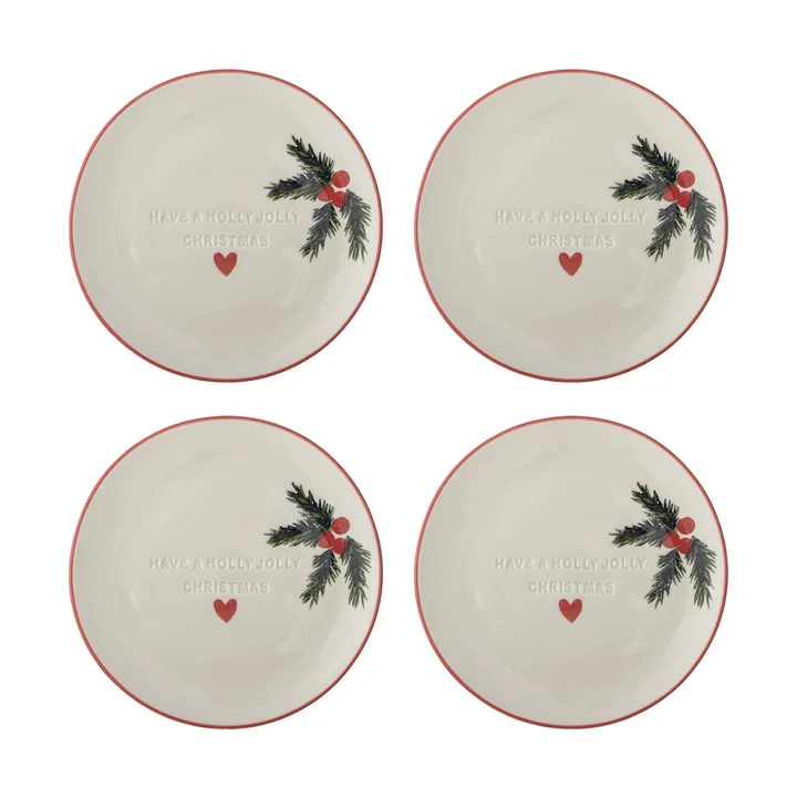 Jovida Dessertteller - Natur, 4 Teile, Ø16 cm - Bloomingville