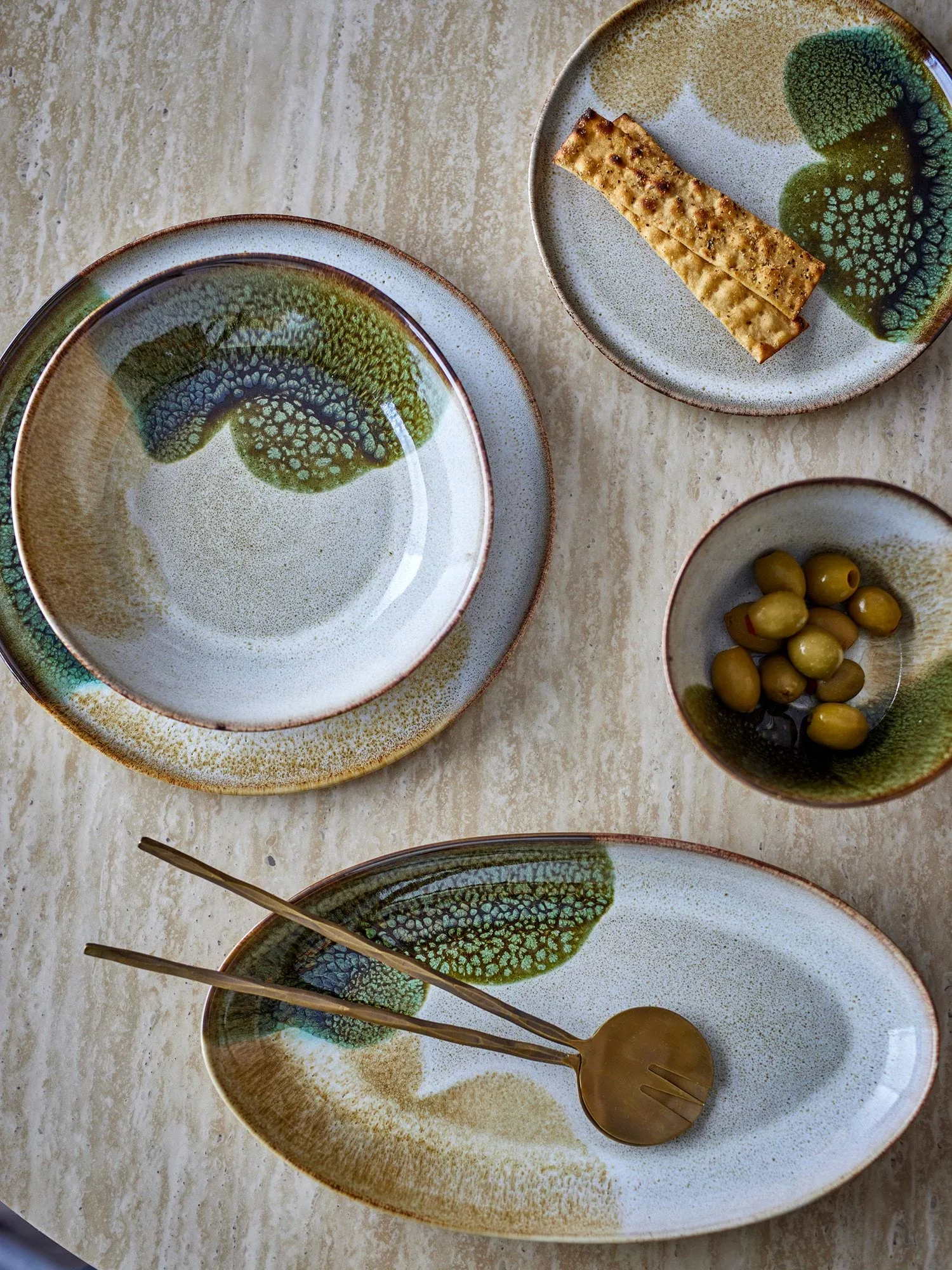 Jules Servisset 12 Teile, Grün Bloomingville