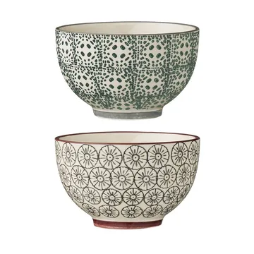Karine Schale Ø 10cm 2 Teile Grau-grün - Bloomingville