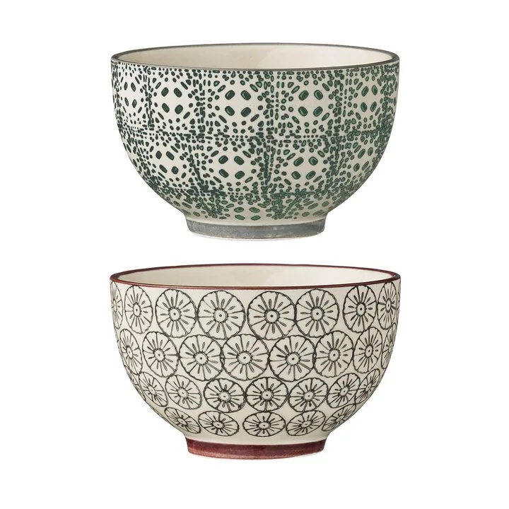 Karine Schale Ø 10cm 2 Teile Grau-grün - Bloomingville