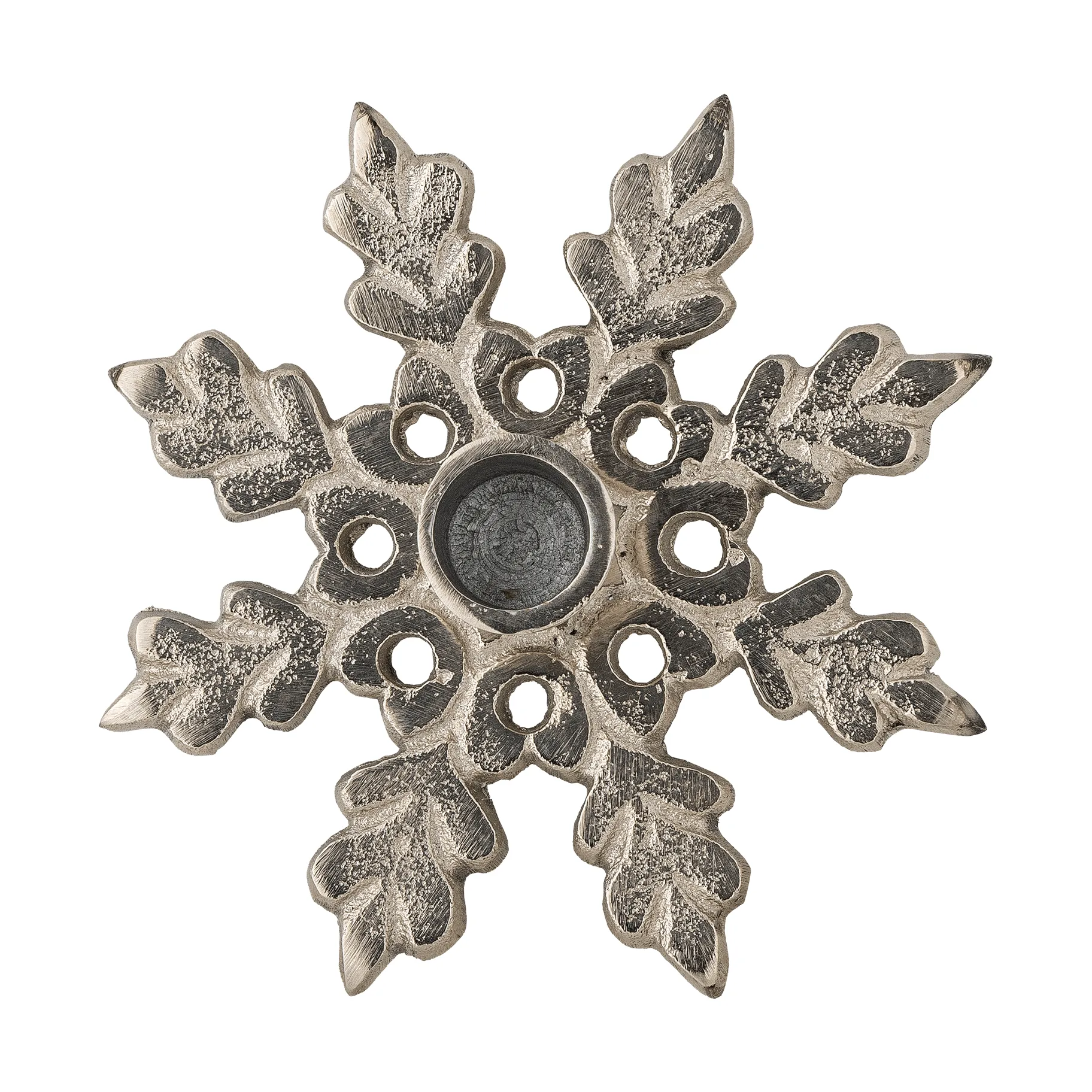 Kashi Kerzenhalter, Silber, Ø13,5 cm Bloomingville