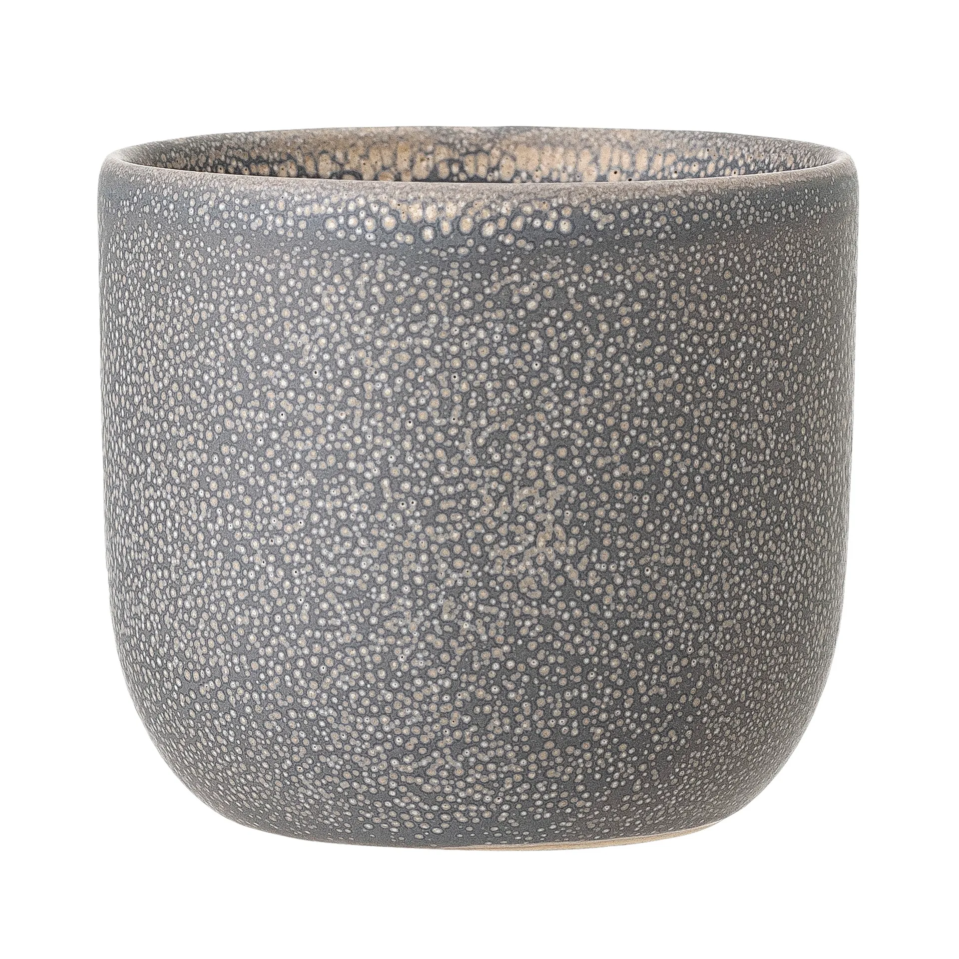 Kendra Becher Steingut 10cl, Grau Bloomingville