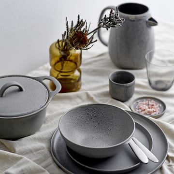 Kendra Butterdose Steinzeug - Grau - Bloomingville
