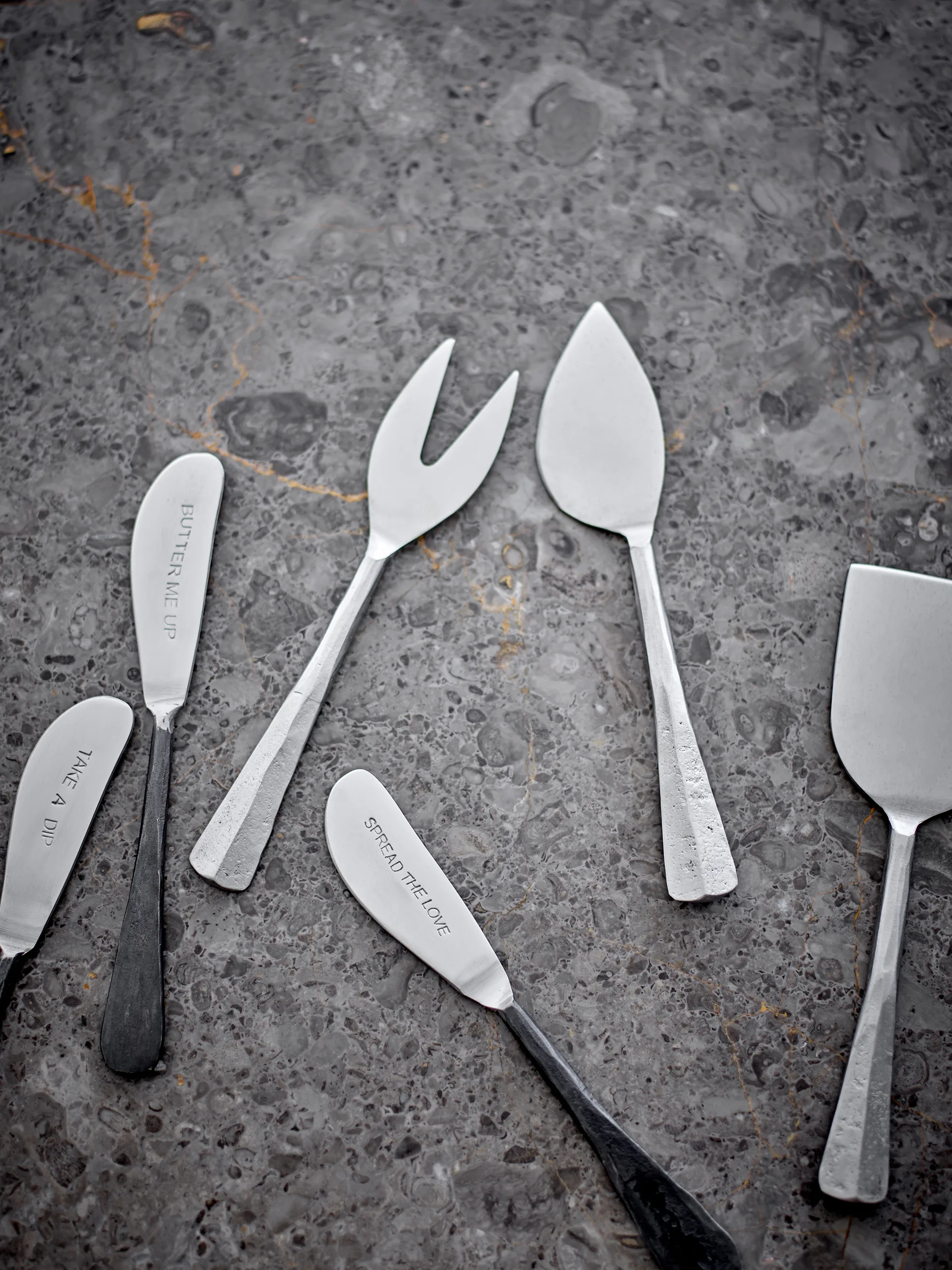 Kinnie Käsemesser-Set 3-teilig, Edelstahl Bloomingville