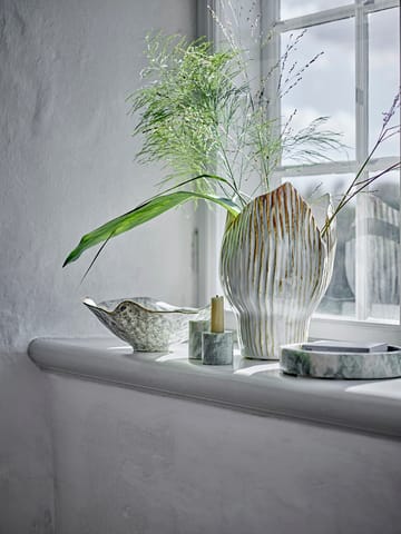 Kokoro Kerzenhalter 2-teilig - Grün marmor - Bloomingville
