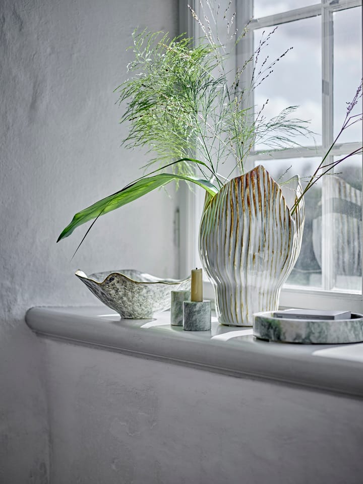 Kokoro Kerzenhalter 2-teilig, Grün marmor Bloomingville