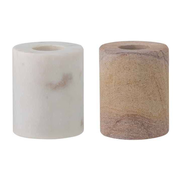 Lavina Kerzenhalter 2 Teile, Marmor natur Bloomingville
