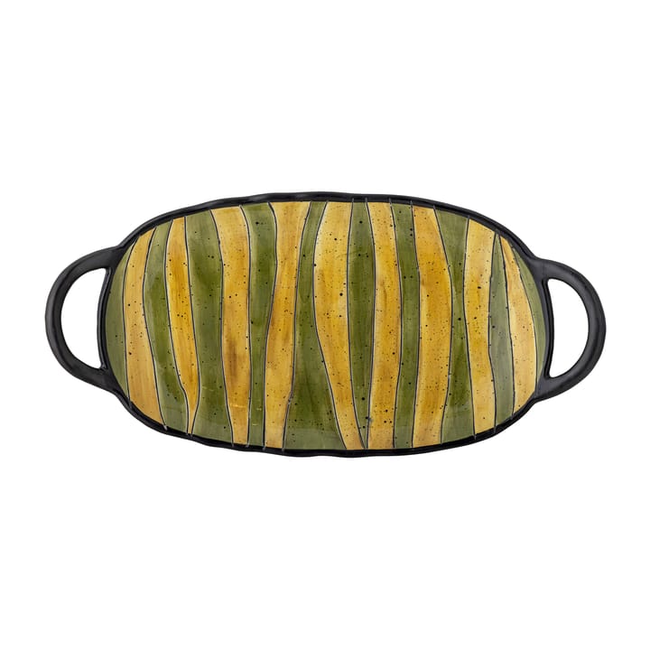 Lilie Servierteller mit Henkel 15 x 32,5cm, Grün Bloomingville