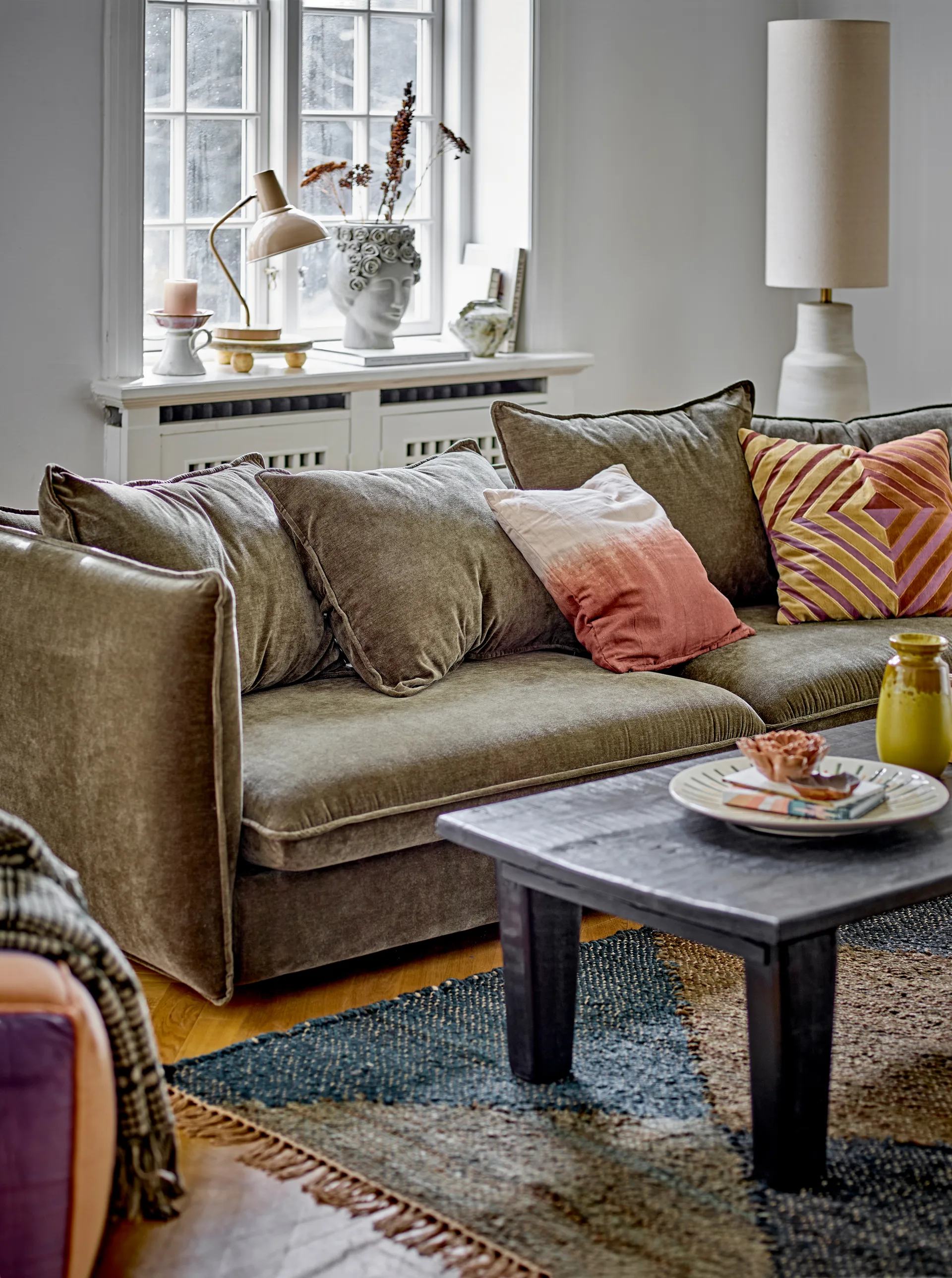 Linetta Stehleuchte Ø28x113 cm, Weiß Bloomingville