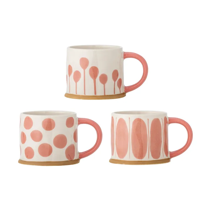 Linora Tasse 45 cl 3er-Pack - Rose - Bloomingville