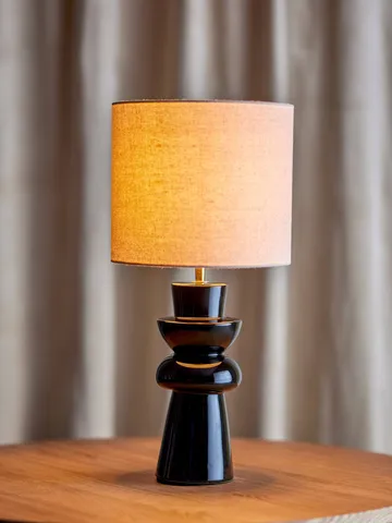 Lio Tischlampe - Schwarz, Ø25 cm - Bloomingville