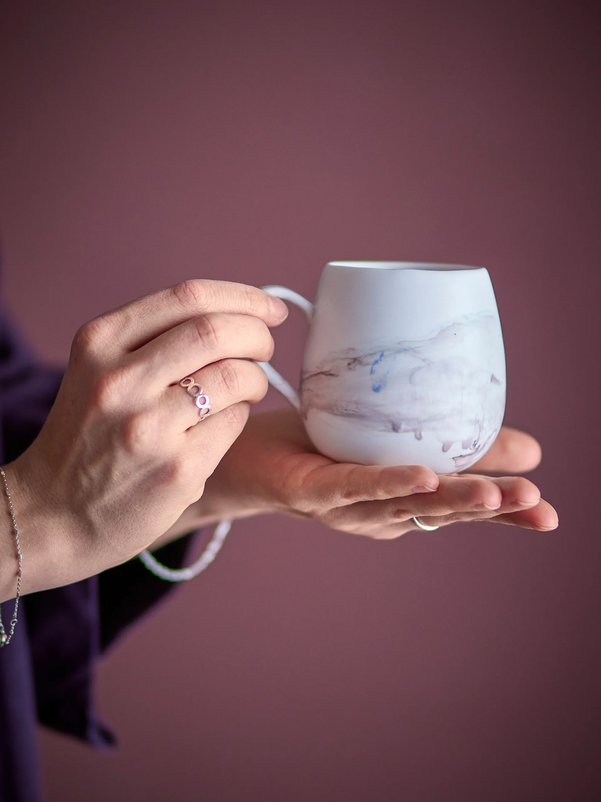 Lyre Tasse 4‑teilig, Braun Bloomingville