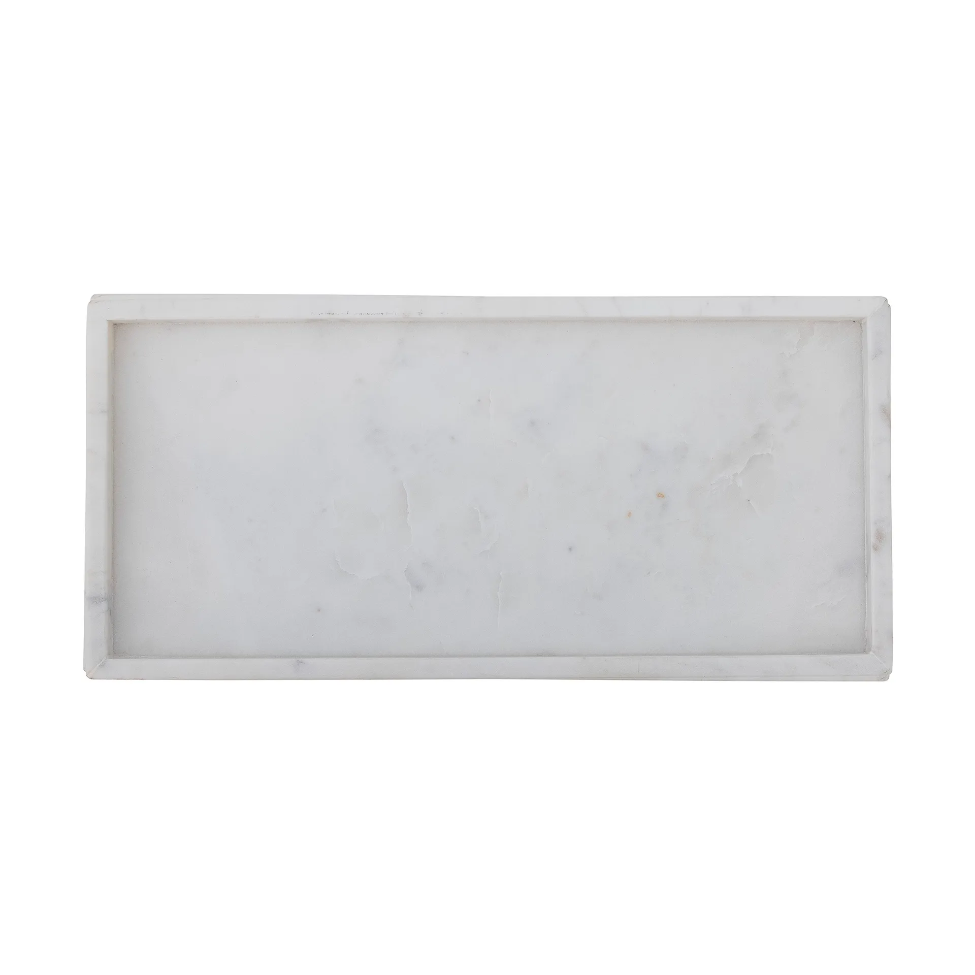 Majsa Dekotablett 18x38 cm, White marble Bloomingville