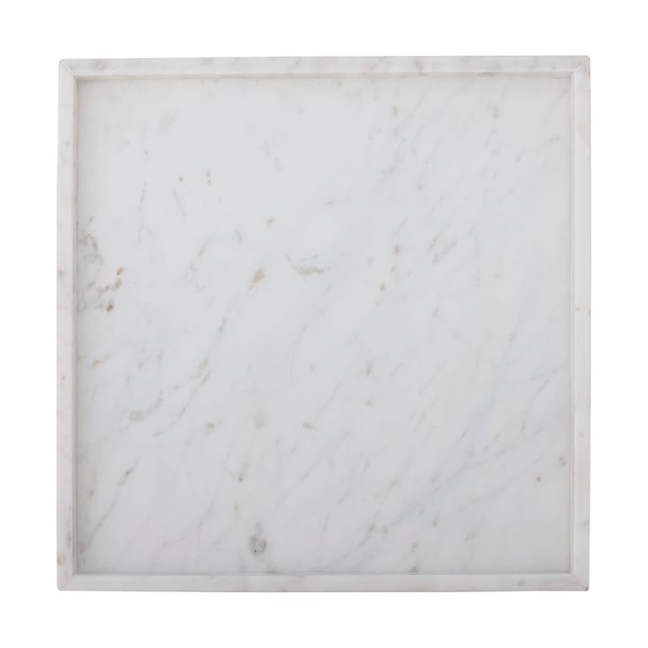 Majsa Dekotablett 35x35 cm - White marble - Bloomingville