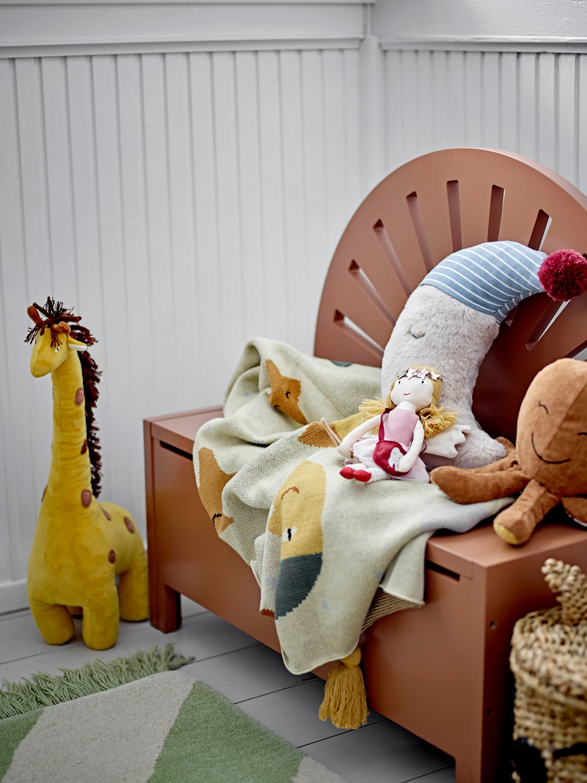 Marisol Bank 70 cm, Brown Bloomingville