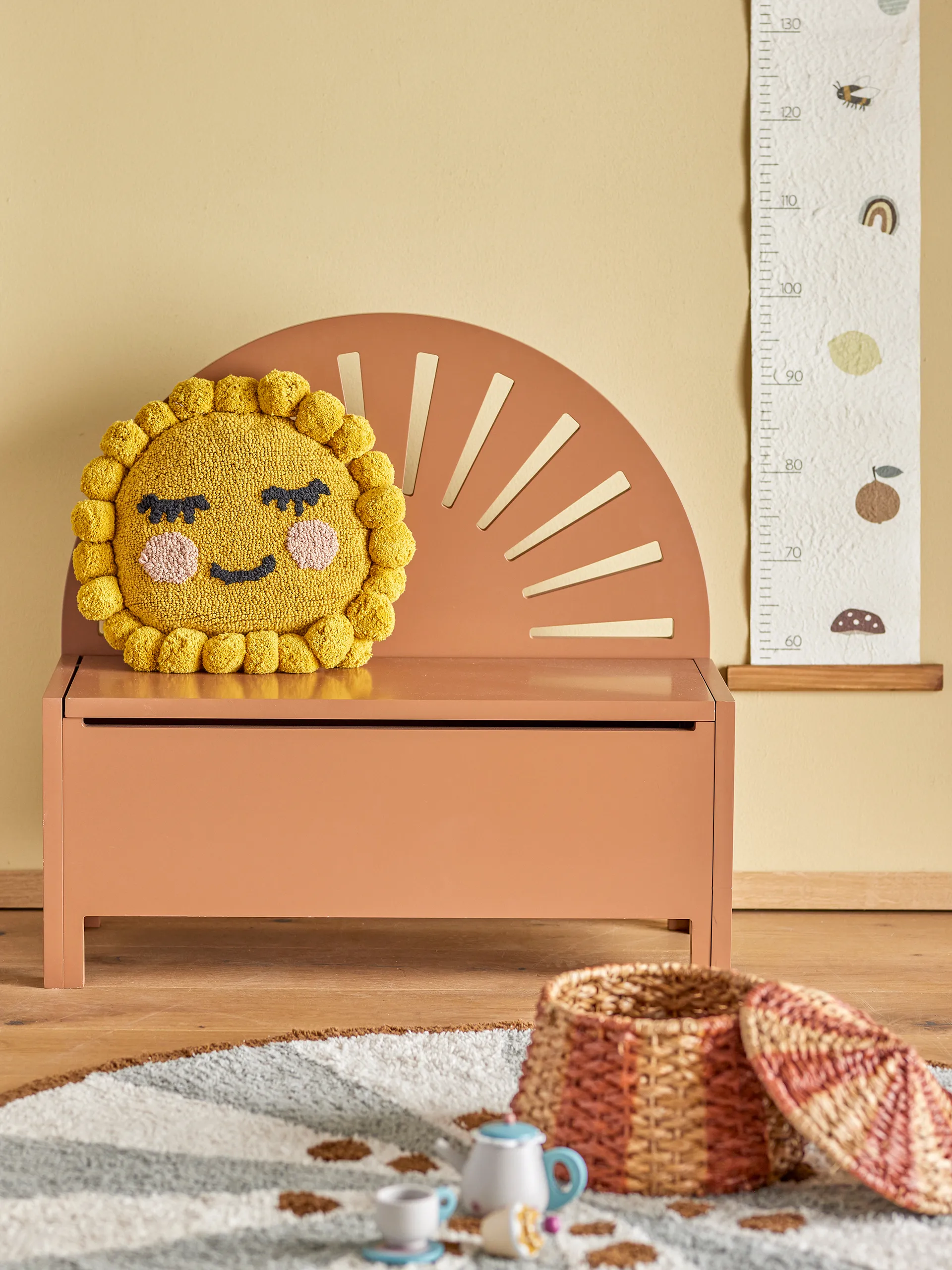 Marisol Bank 70 cm, Brown Bloomingville