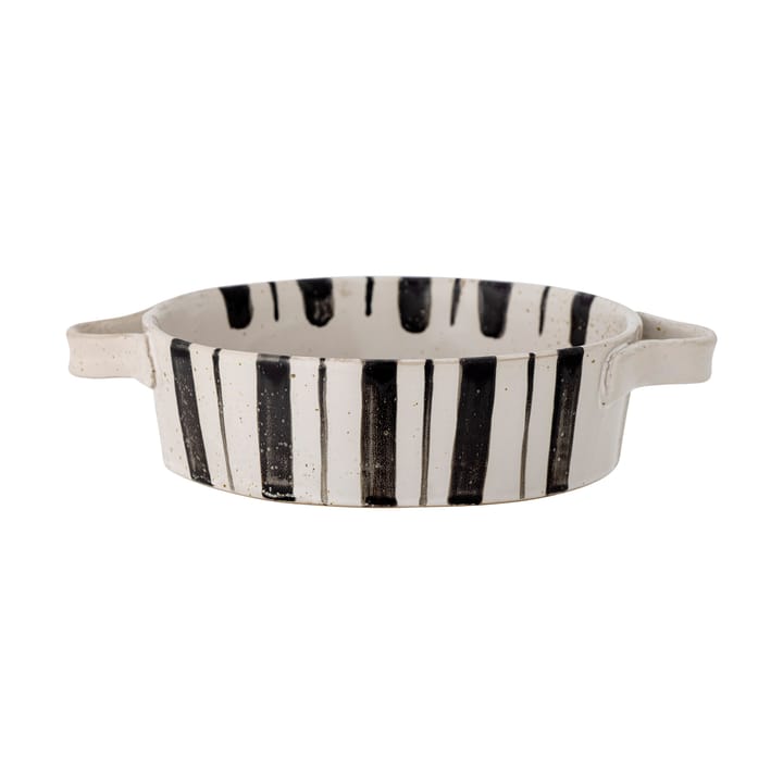 Marita Ofenform Ø21cm, Schwarz-weiß Bloomingville
