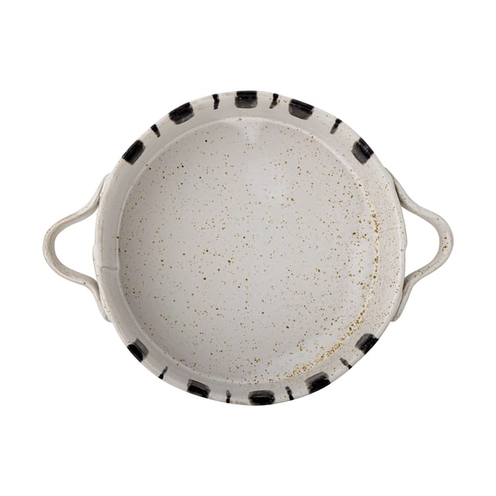 Marita Ofenform Ø21cm, Schwarz-weiß Bloomingville