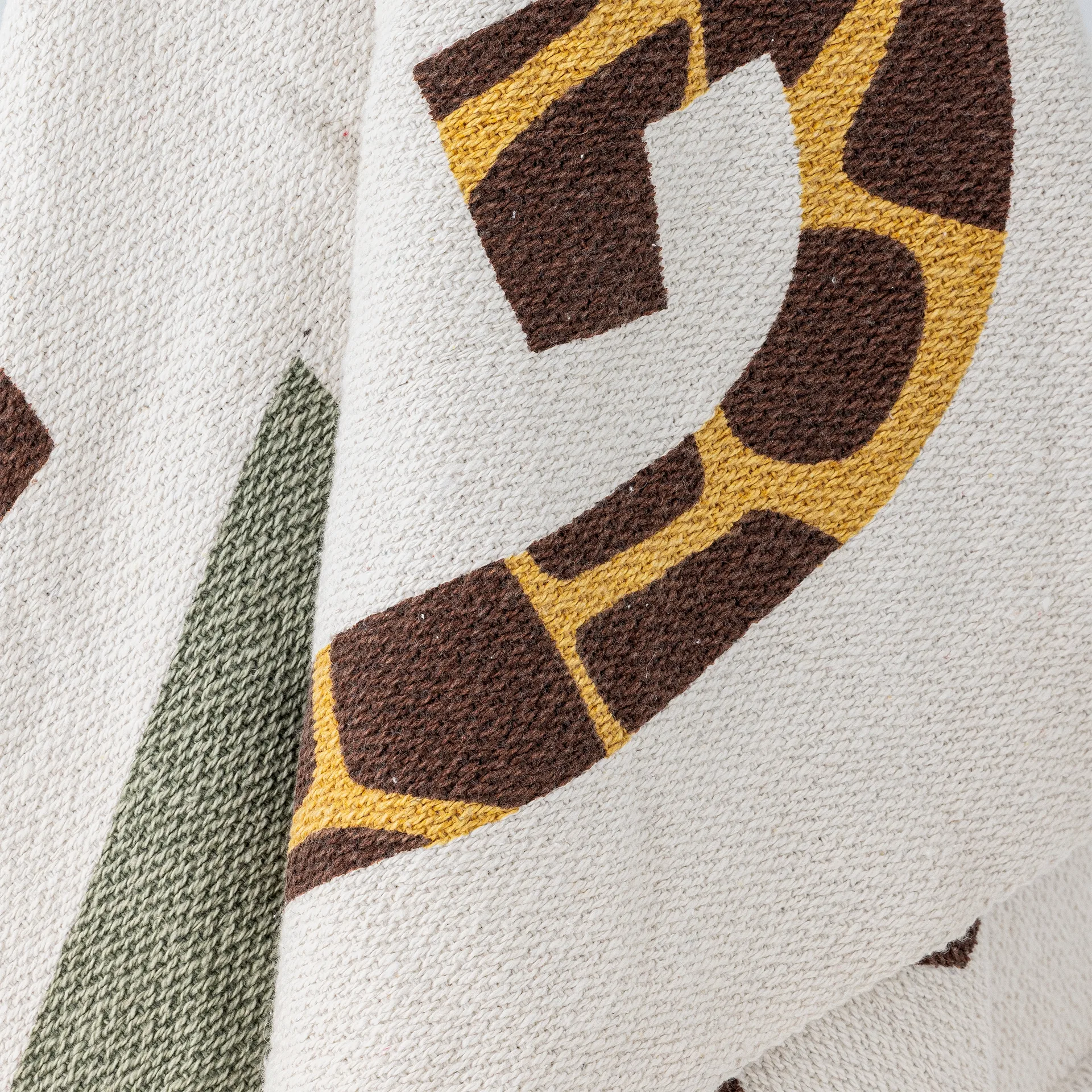 Memmo Baumwollplaid 160x130 cm, Natur Bloomingville