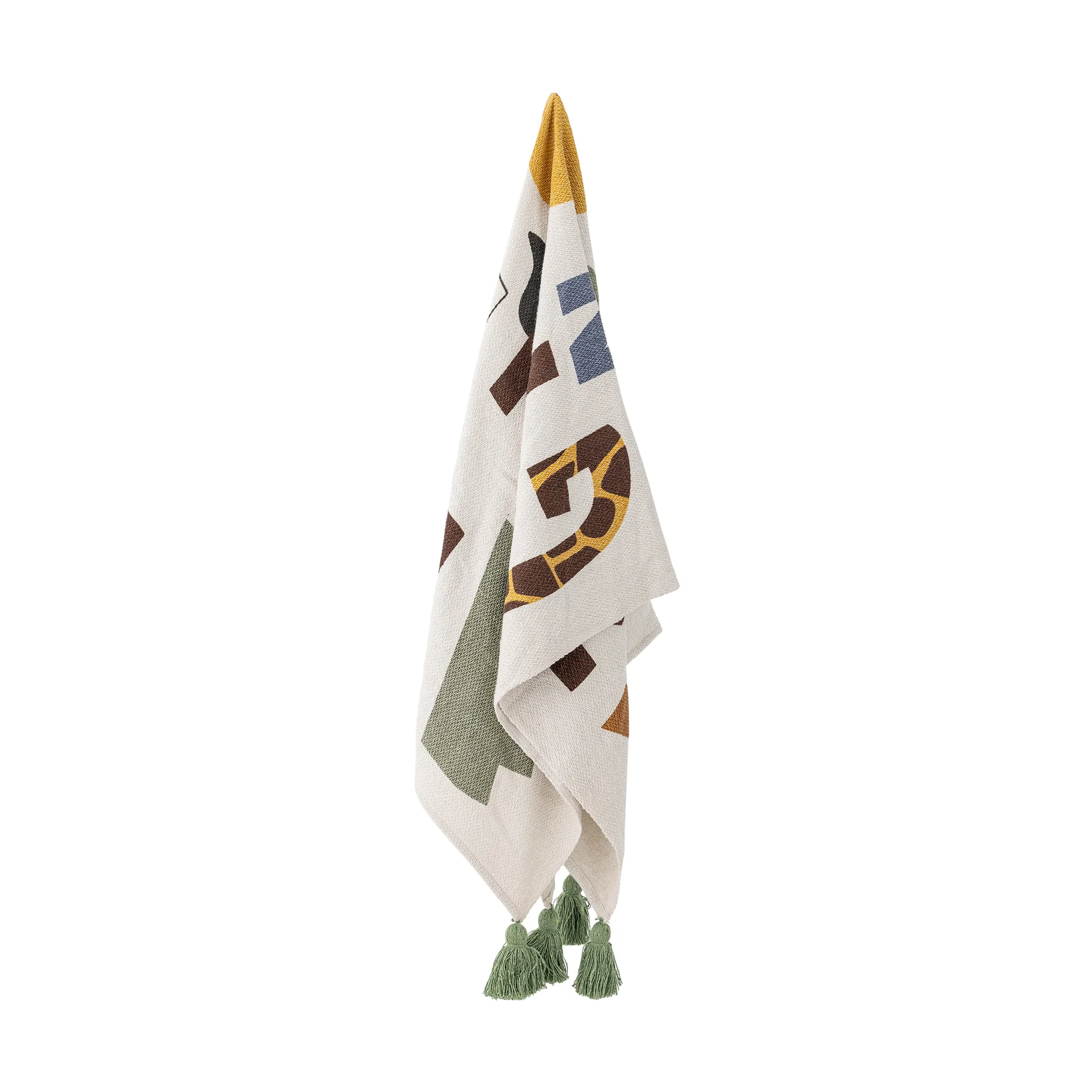 Memmo Baumwollplaid 160x130 cm, Natur Bloomingville