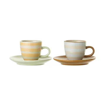Miami Tasse mit Untertasse 2 Teile 6cm - Bloomingville
