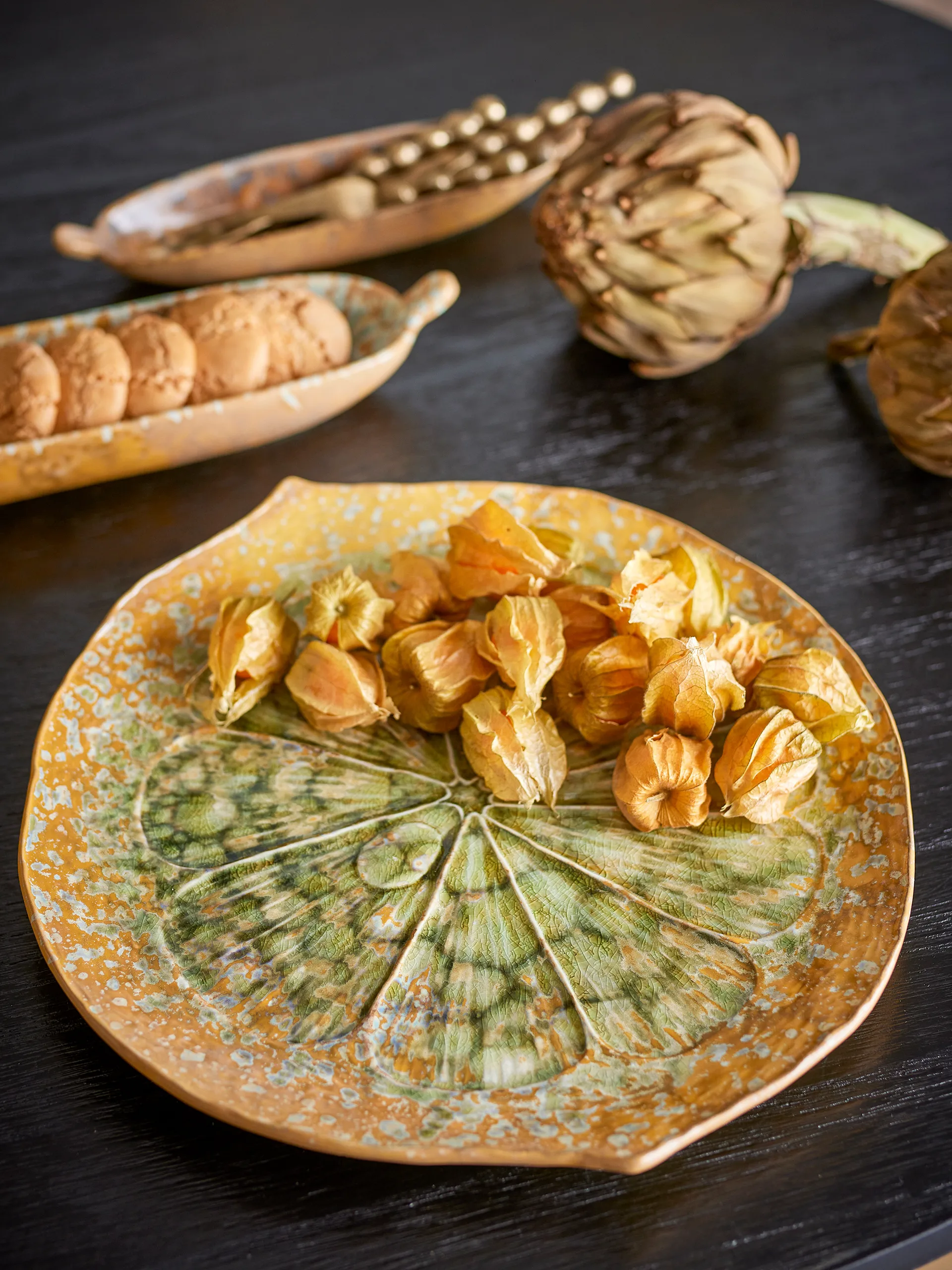 Milani Servierplatte Ø30 cm, Grün Bloomingville