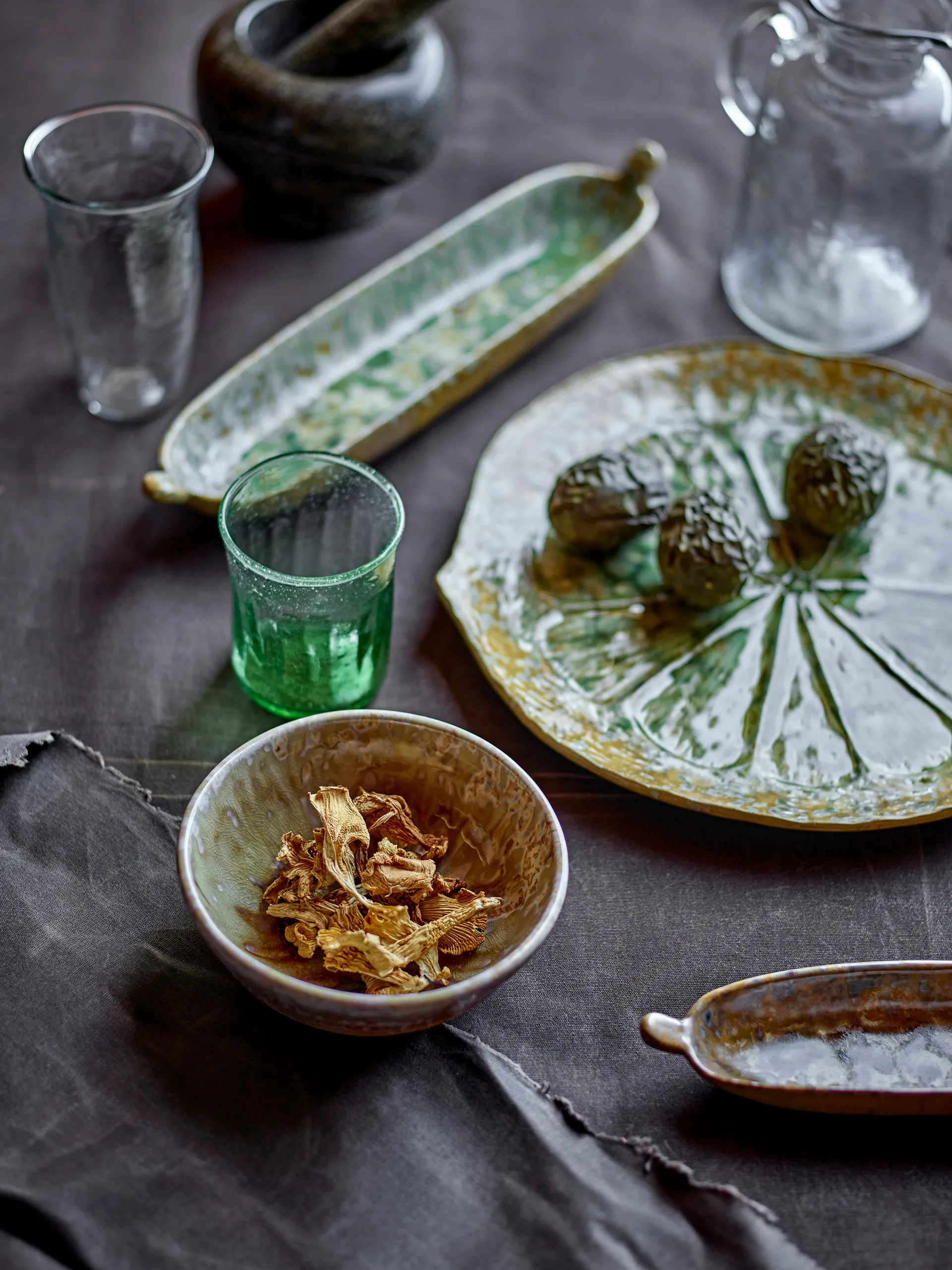 Milani Servierplatte Ø30 cm, Grün Bloomingville