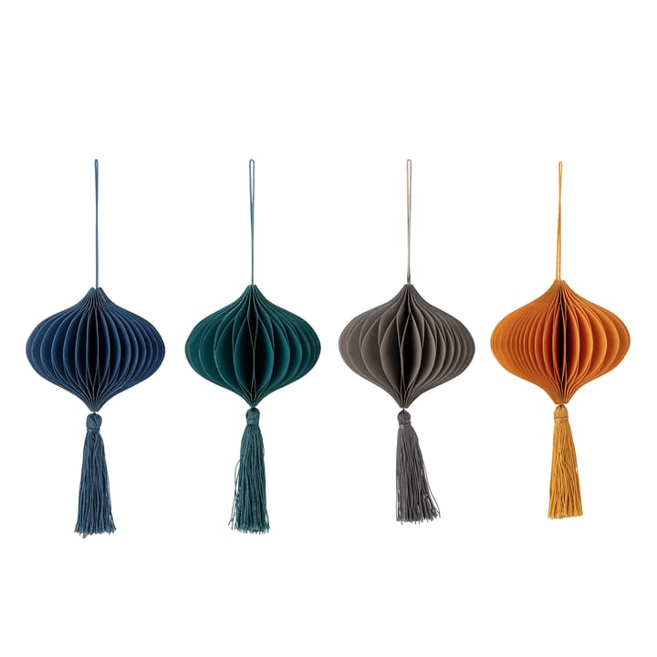 Milay Weihnachtsanhänger 17cm 4 Teile, Multi Bloomingville