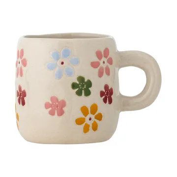 Millie Tasse 110 ml - Weiß, Blumen - Bloomingville