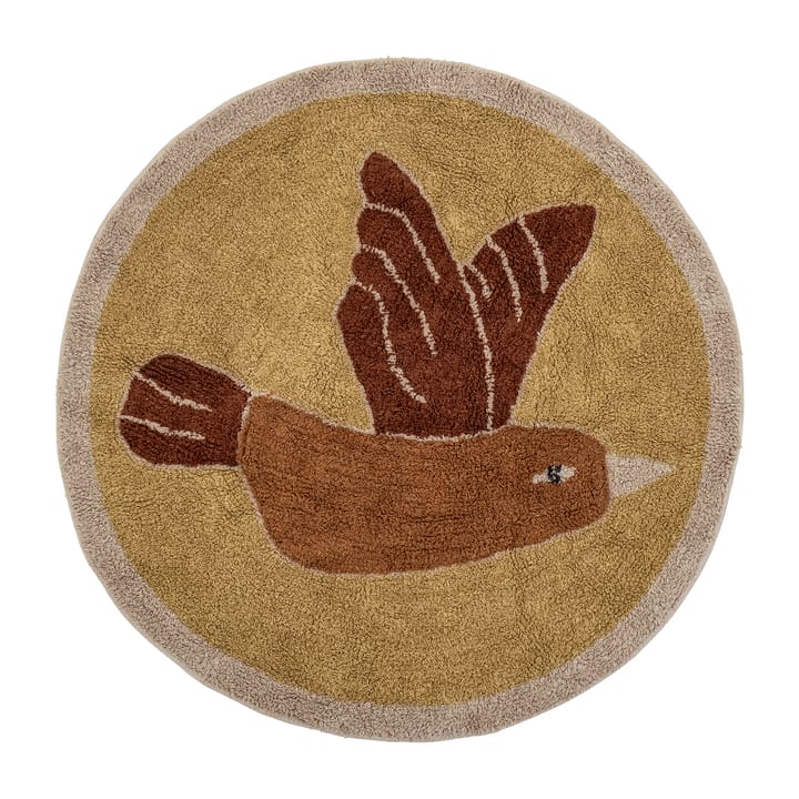 Milou Teppich Ø90cm - Vogel - Bloomingville
