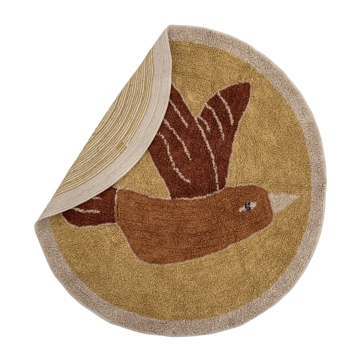 Milou Teppich Ø90cm, Vogel Bloomingville