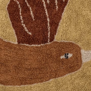 Milou Teppich Ø90cm - Vogel - Bloomingville