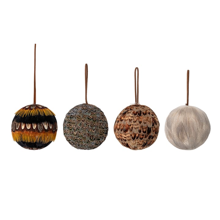 Misba Weihnachtskugel Ø9cm 4 Teile, Multi Bloomingville