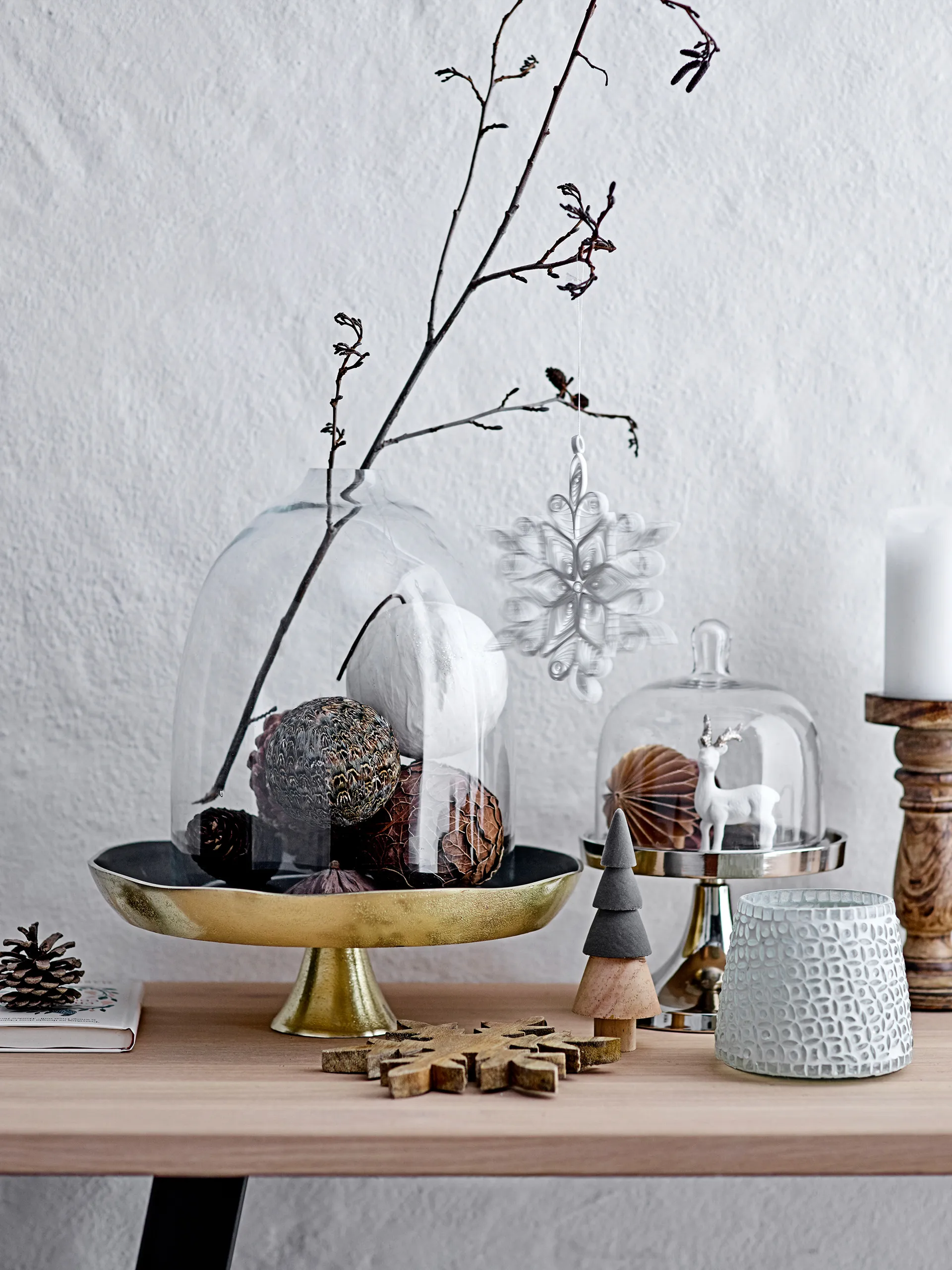 Misba Weihnachtskugel Ø9cm 4 Teile, Multi Bloomingville
